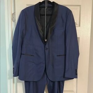 Sophisticated Blue and Black Suit